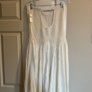 Brand new strapless dress by Anthropologie